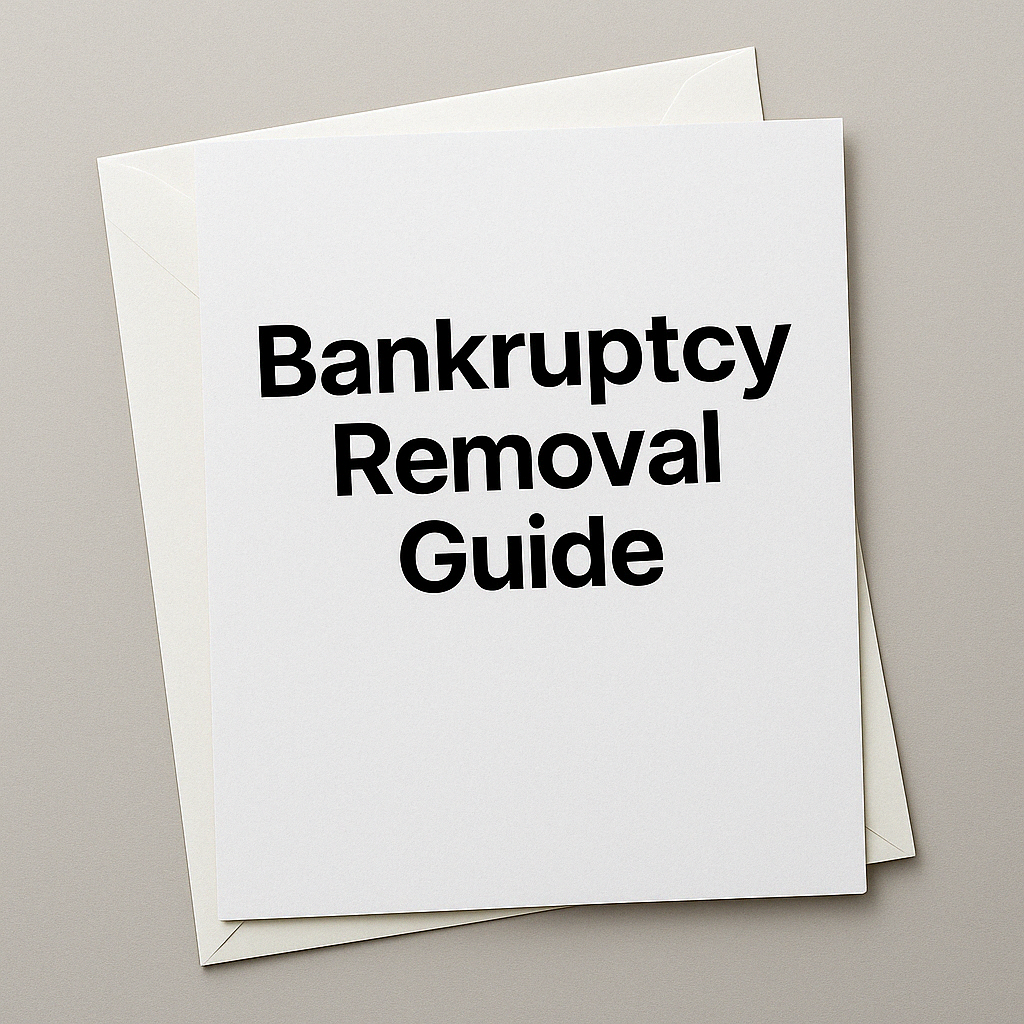 Bankruptcy Removal Guide + Letters (Step-by-Step Dispute System)